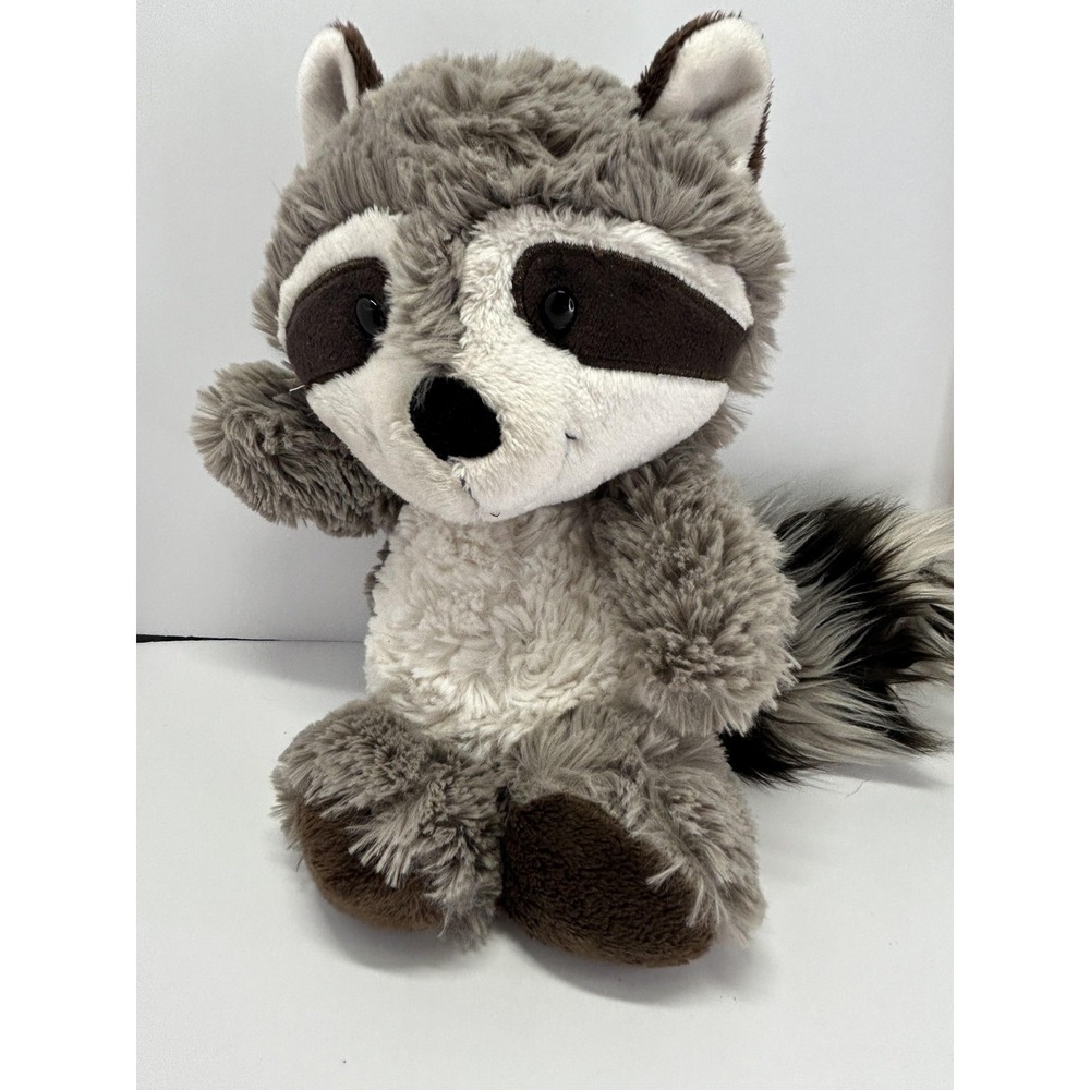 NICI Gray Raccoon Plush Stuffed Animal Toy Small Fluffy Tail Cute Soft